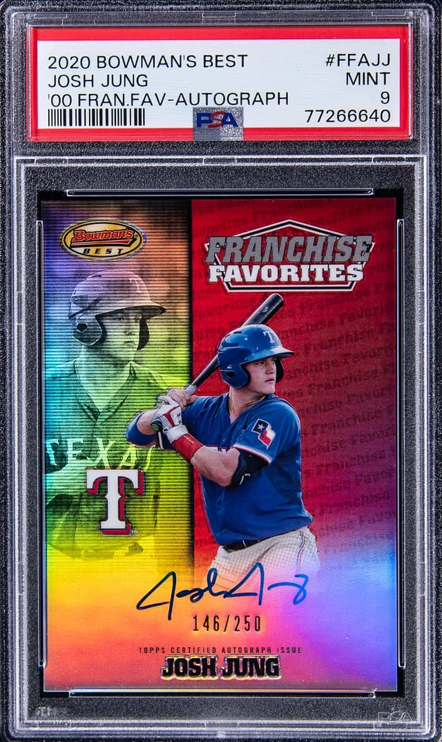 2020 Bowmans Best '00 Franchise Favorites Autograph Josh Jung #FFAJJ card image