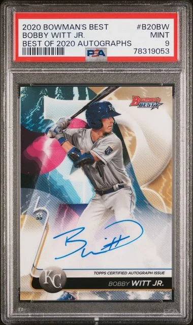 2020 Bowman's Best Autographs B20Bw Bobby Witt Jr. Best Of #2020 card image