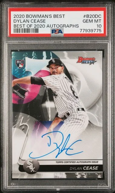 2020 Bowman's Best Autographs B20Dc Dylan Cease Best Of #2020 card image