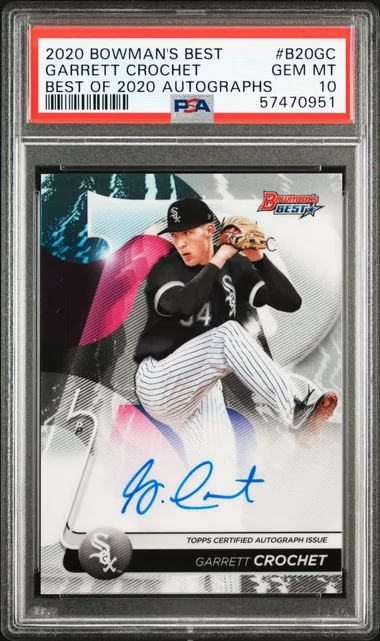 2020 Bowman's Best Autographs B20Gc Garrett Crochet Best Of #2020 card image