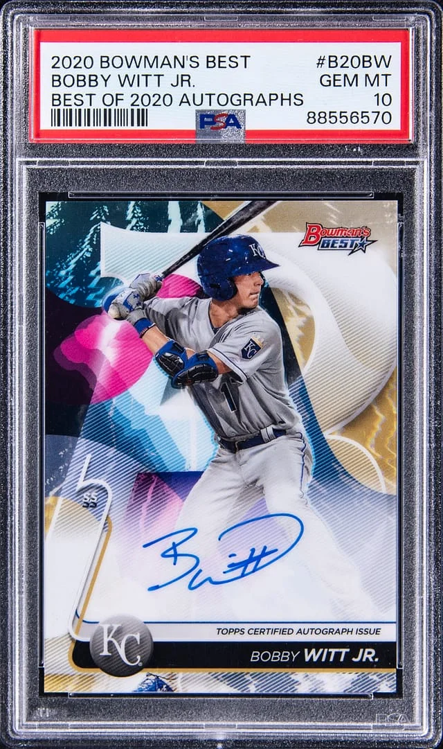 2020 Bowman's Best Bobby Witt Jr. of 2020 Autographs #B20-BW card image