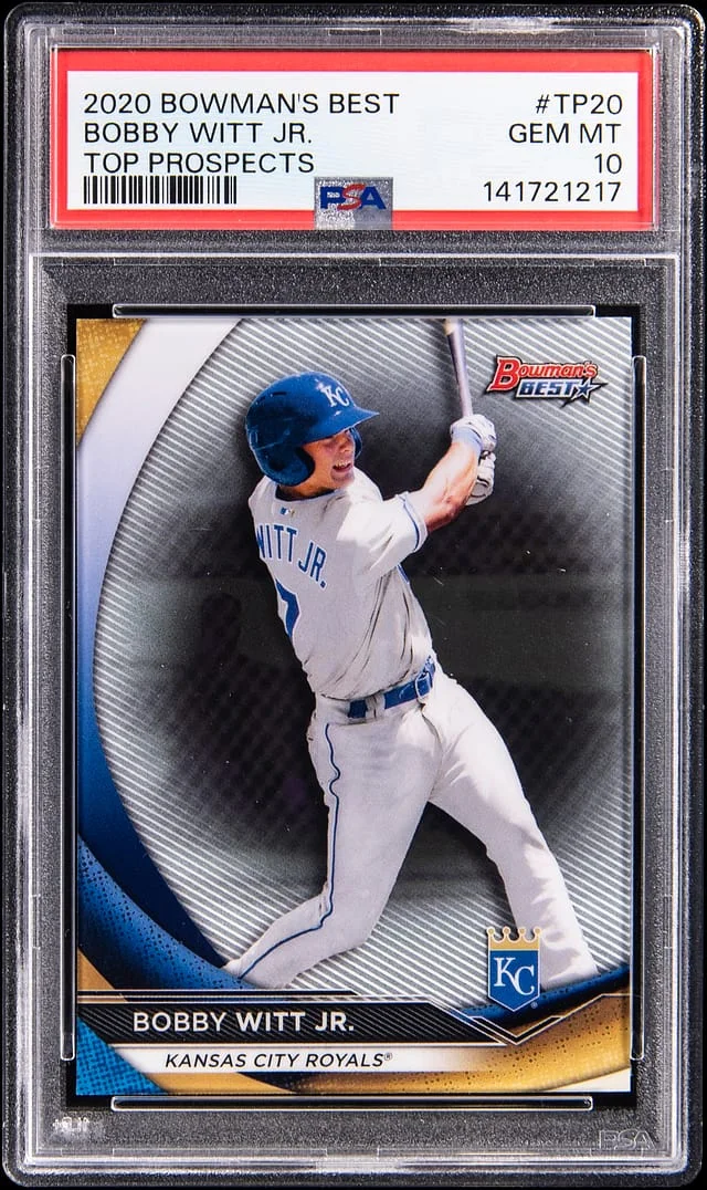 2020 Bowman's Best Bobby Witt Jr. Top Prospects #TP-20 card image