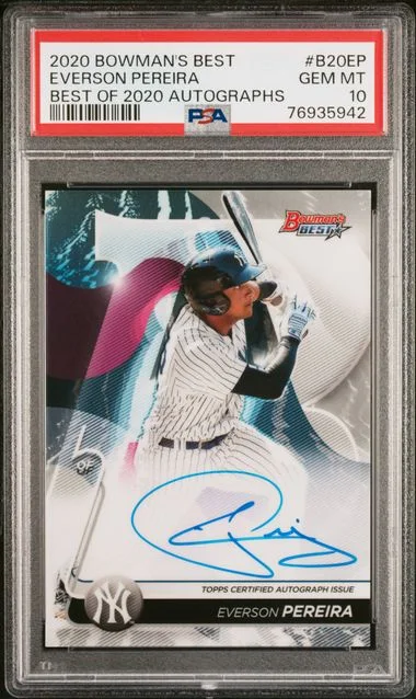 2020 Bowman's Best Everson Pereira Best Of 2020 Autographs #B20EP card image
