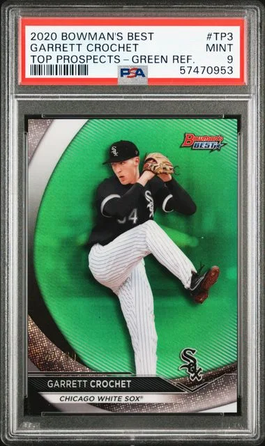 2020 Bowman's Best Garrett Crochet Top Prospects Green Refractor #Tp3 card image