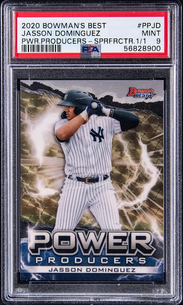 2020 Bowman's Best Jasson Dominguez Power Producers SuperFractor #PP-JD card image