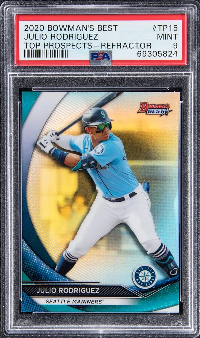 2020 Bowman's Best Julio Rodriguez Top Prospect #TP-15 card image
