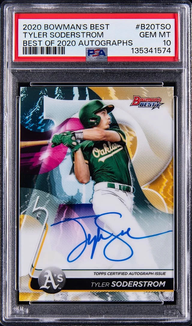2020 Bowman's Best Tyler Soderstrom of '20 Autograph #B20-TSO card image