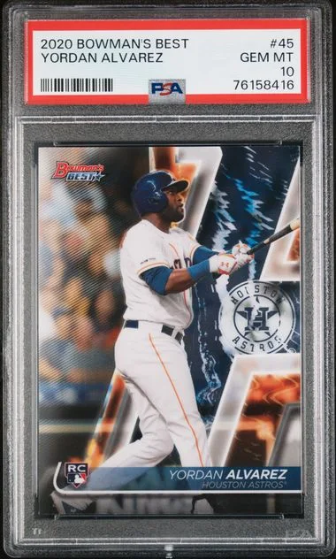 2020 Bowman's Best Yordan Alvarez #45 card image