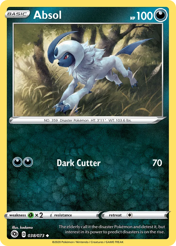 2020 Champion's Path Absol Uncommon #38/73 Uncommon card image
