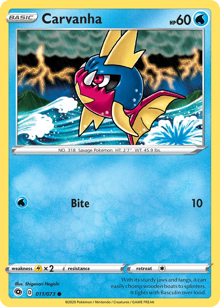 2020 Champion's Path Carvanha Common #11/73 Common card image