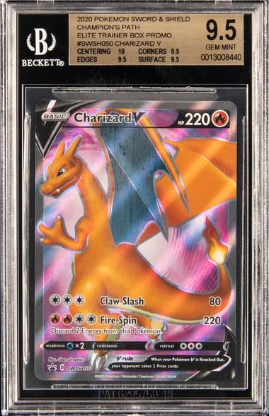 2020 Champion's Path Elite Trainer Box Promo Charizard V #SWSH050 card image
