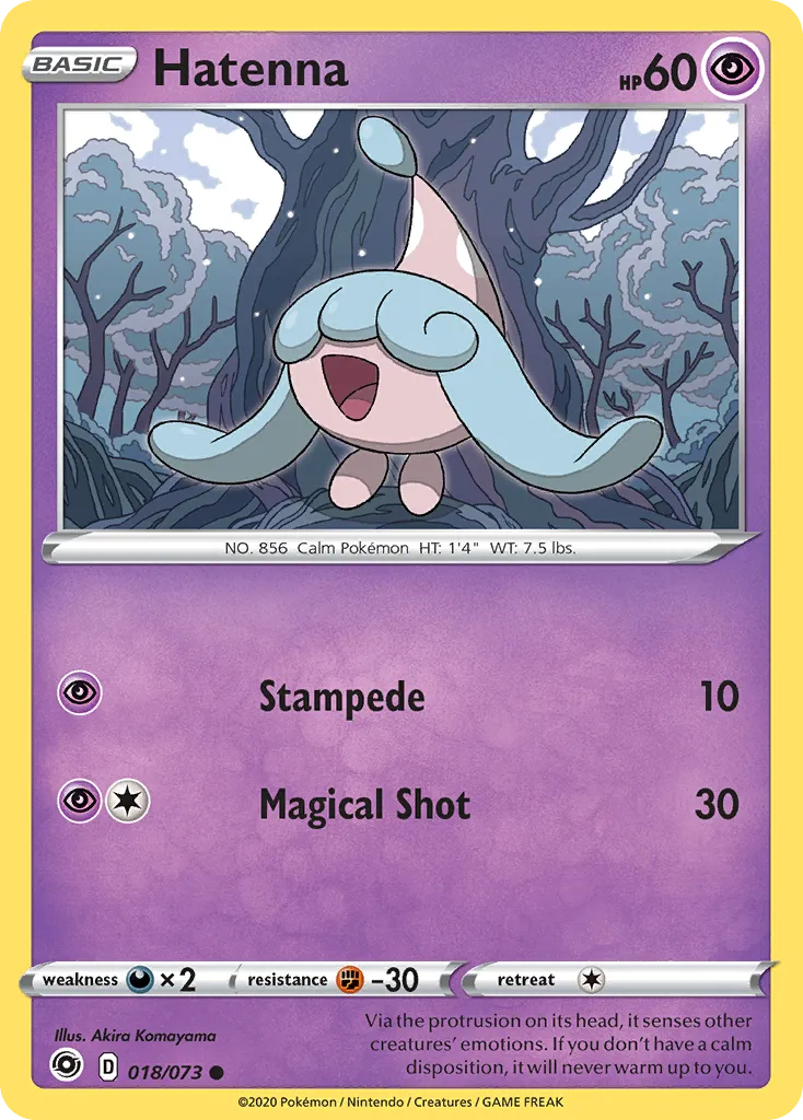 2020 Champion's Path Hatenna Common #18/73 Common card image