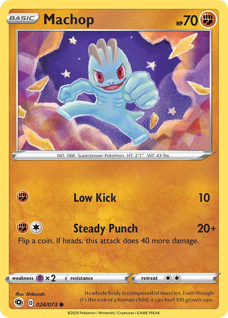 2020 Champion's Path Machop Common #24/73 Common card image