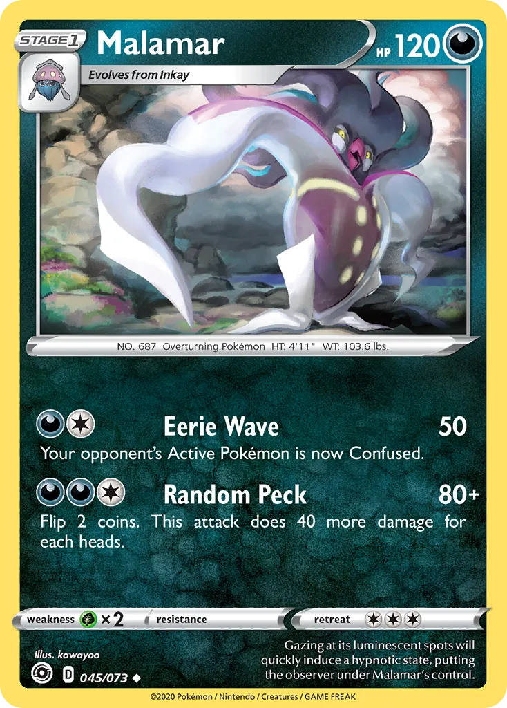 2020 Champion's Path Malamar Uncommon #45/73 Uncommon card image