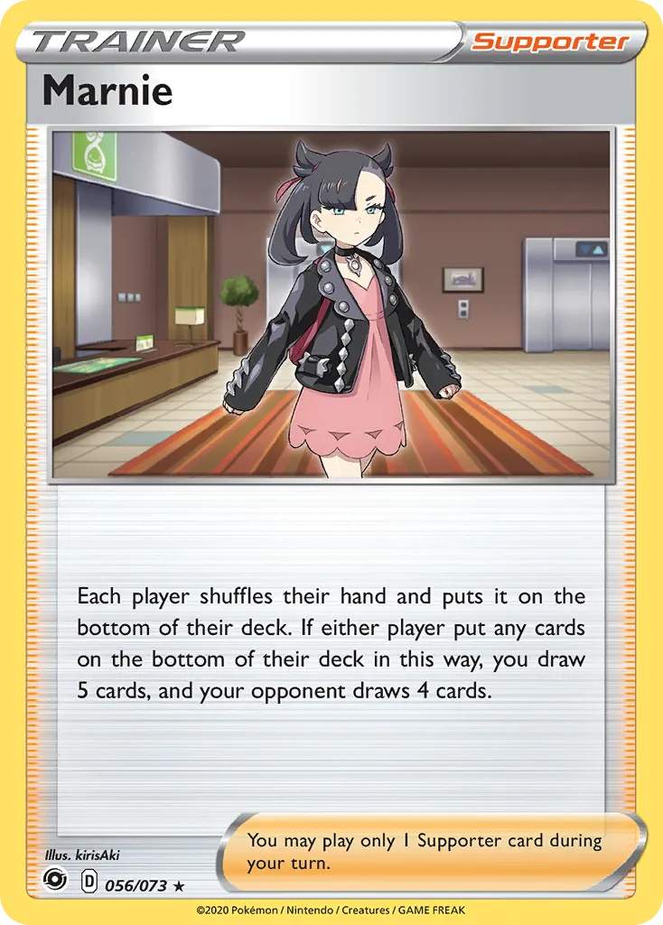 2020 Champion's Path Marnie #56/73 Rare Holo card image