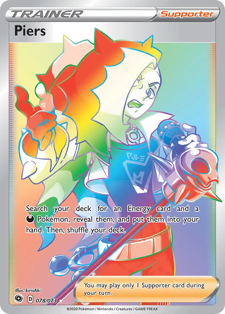2020 Champion's Path Piers #78/73 Rare Rainbow card image