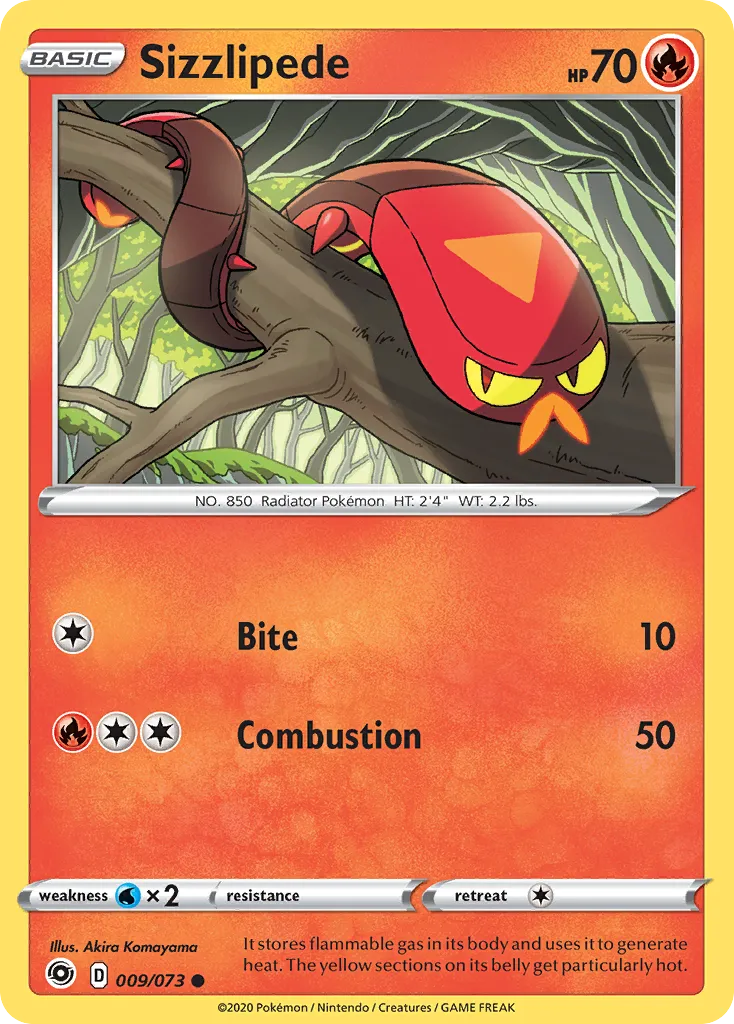 2020 Champion's Path Sizzlipede Common #09/73 Common card image