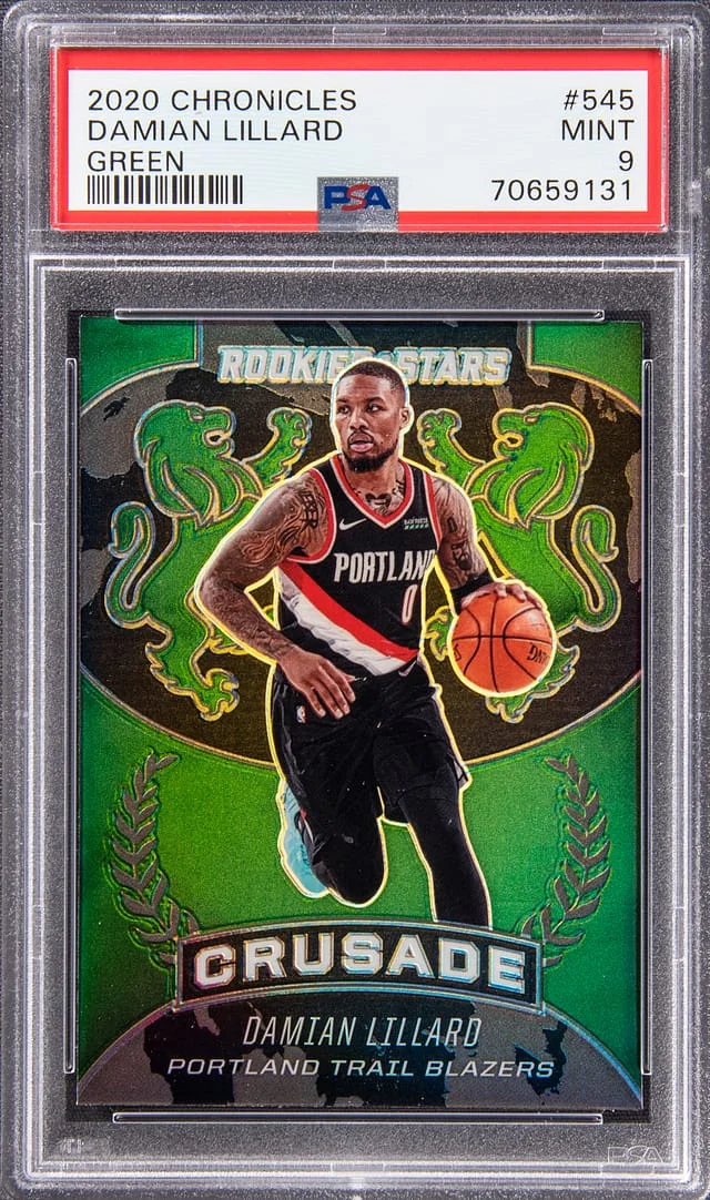 2020 Chronicles Damian Lillard Green #545 card image
