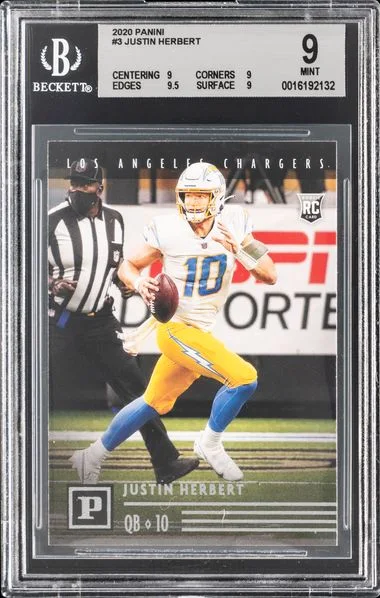 2020 Chronicles Justin Herbert Panini #3 card image