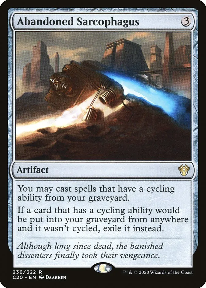 2020 Commander 2020 Abandoned Sarcophagus rare #236 unlisted card image
