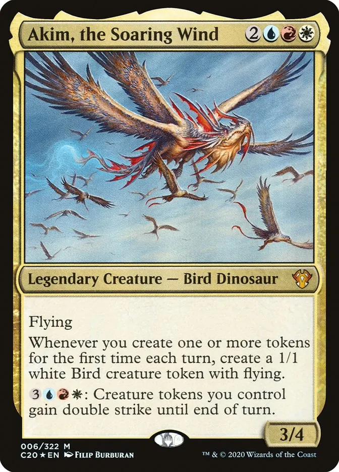 2020 Commander 2020 Akim, the Soaring Wind mythic #6 unlisted card image