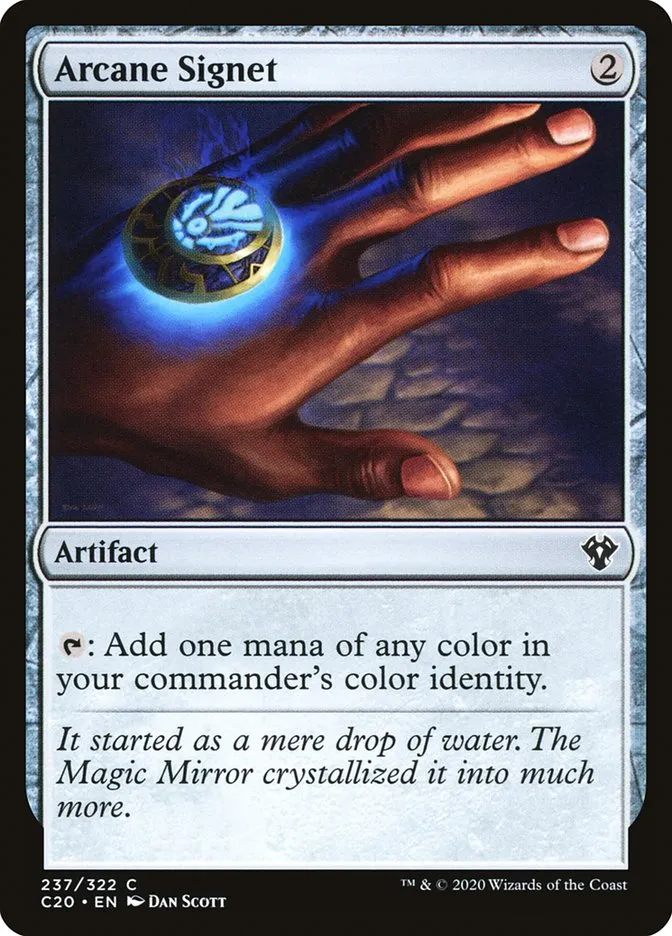 2020 Commander 2020 Arcane Signet common #237 unlisted card image