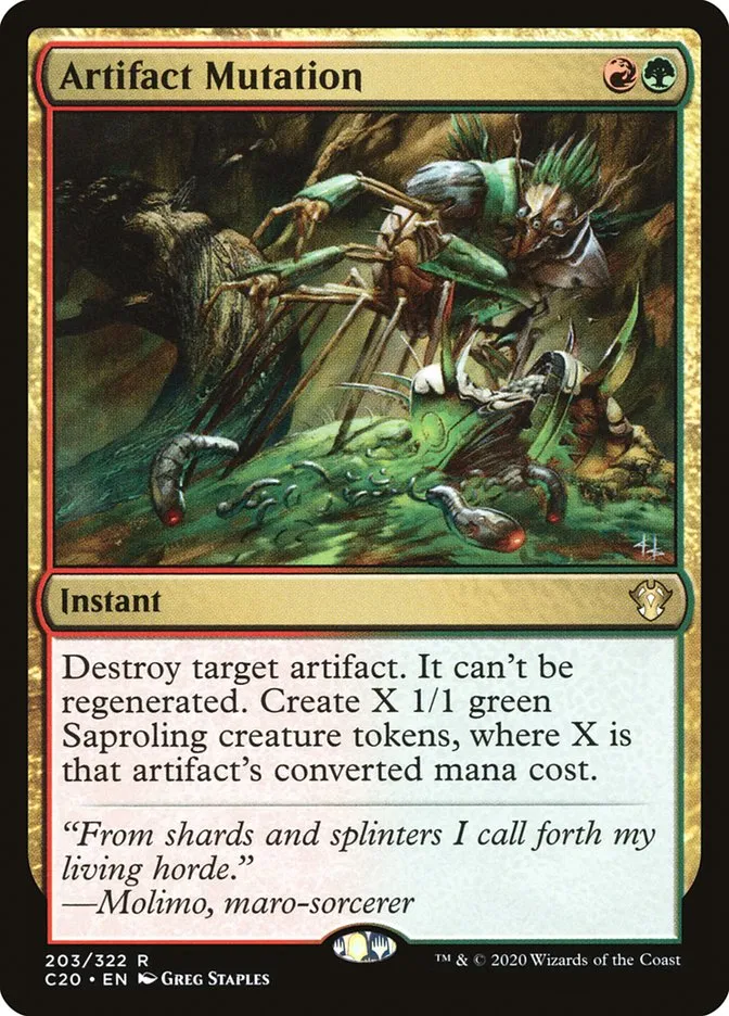 2020 Commander 2020 Artifact Mutation rare #203 unlisted card image