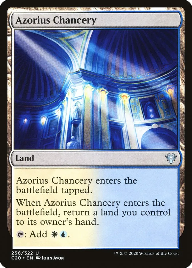 2020 Commander 2020 Azorius Chancery uncommon #256 unlisted card image