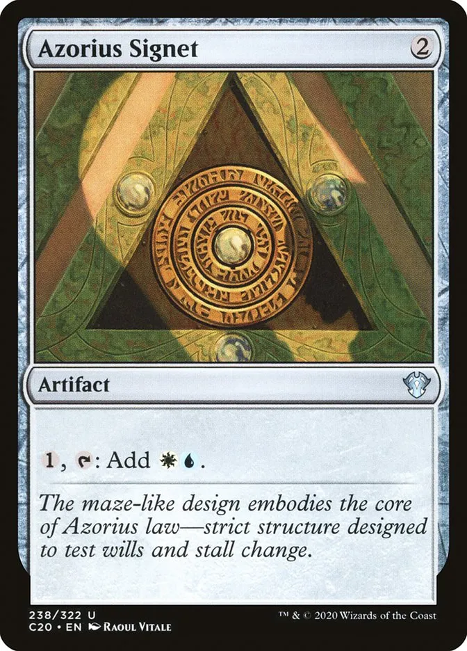 2020 Commander 2020 Azorius Signet uncommon #238 unlisted card image