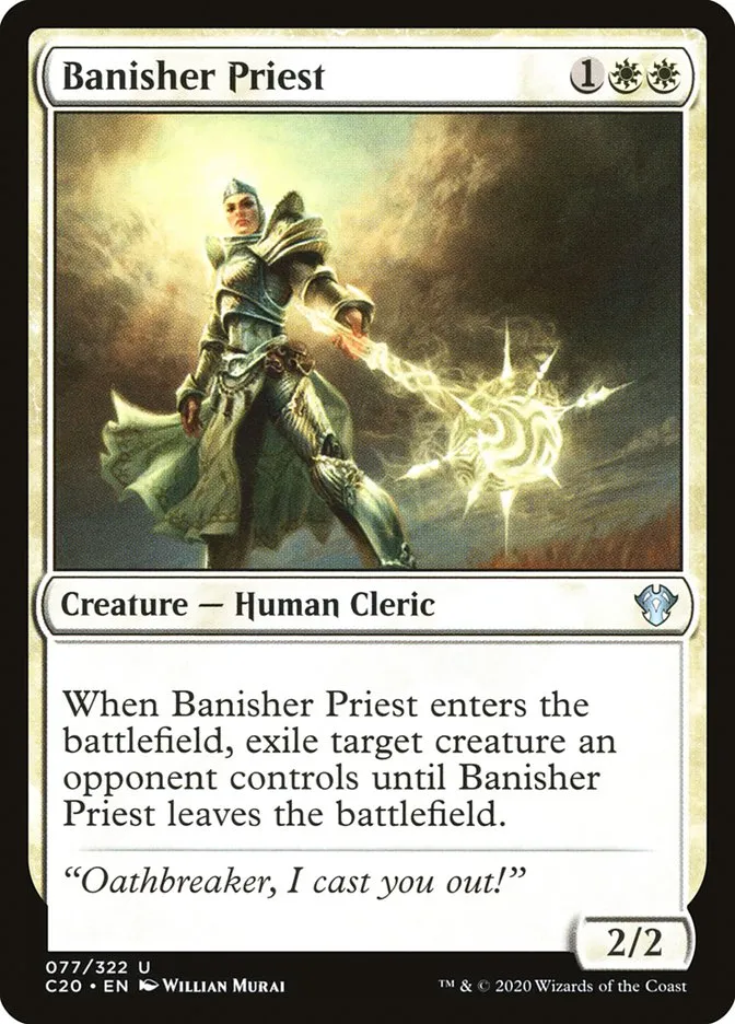 2020 Commander 2020 Banisher Priest uncommon #77 unlisted card image