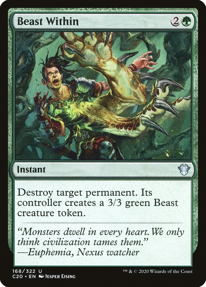 2020 Commander 2020 Beast Within uncommon #168 unlisted card image