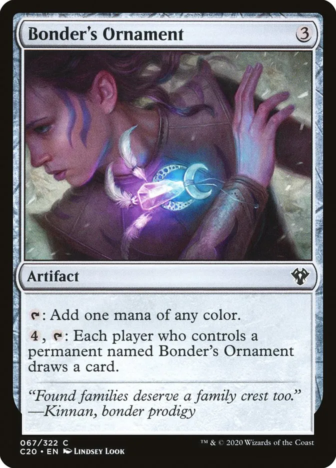 2020 Commander 2020 Bonder's Ornament common #67 unlisted card image