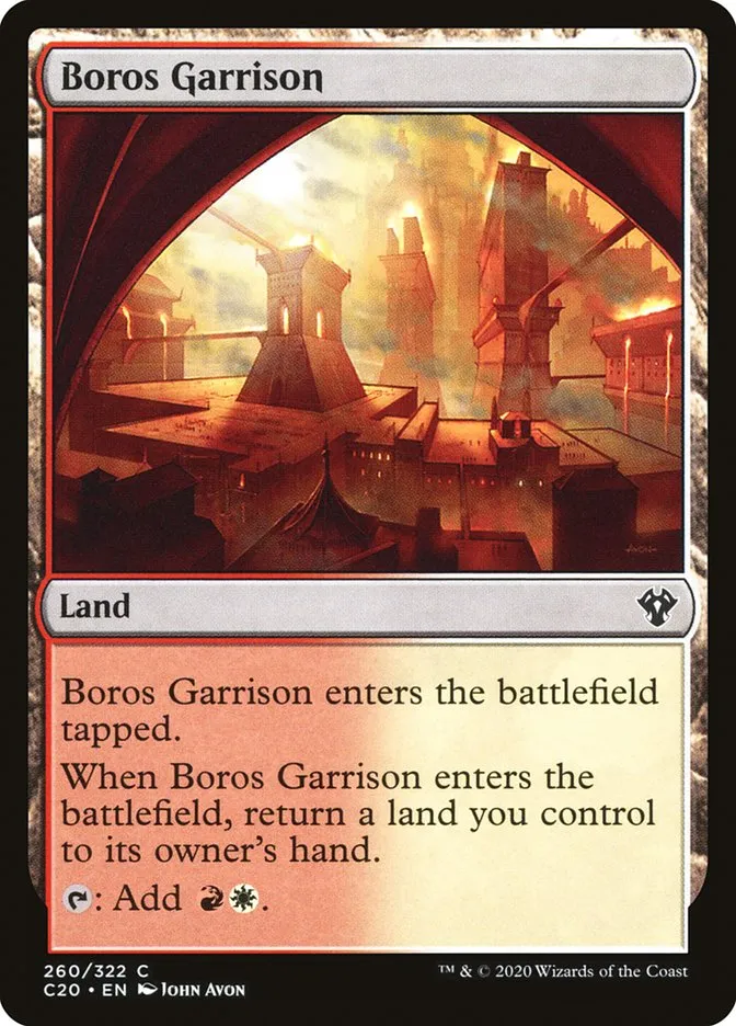 2020 Commander 2020 Boros Garrison common #260 unlisted card image