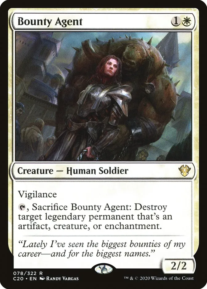 2020 Commander 2020 Bounty Agent rare #78 unlisted card image