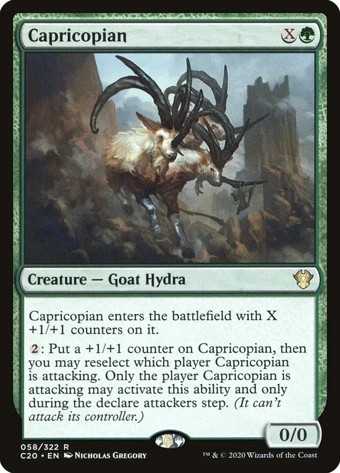 2020 Commander 2020 Capricopian rare #58 unlisted card image