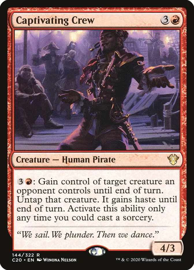 2020 Commander 2020 Captivating Crew rare #144 unlisted card image