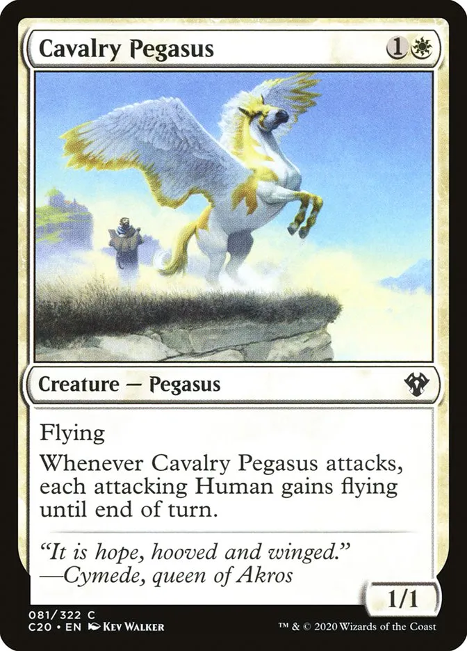 2020 Commander 2020 Cavalry Pegasus common #81 unlisted card image