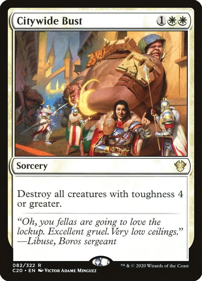 2020 Commander 2020 Citywide Bust rare #82 unlisted card image