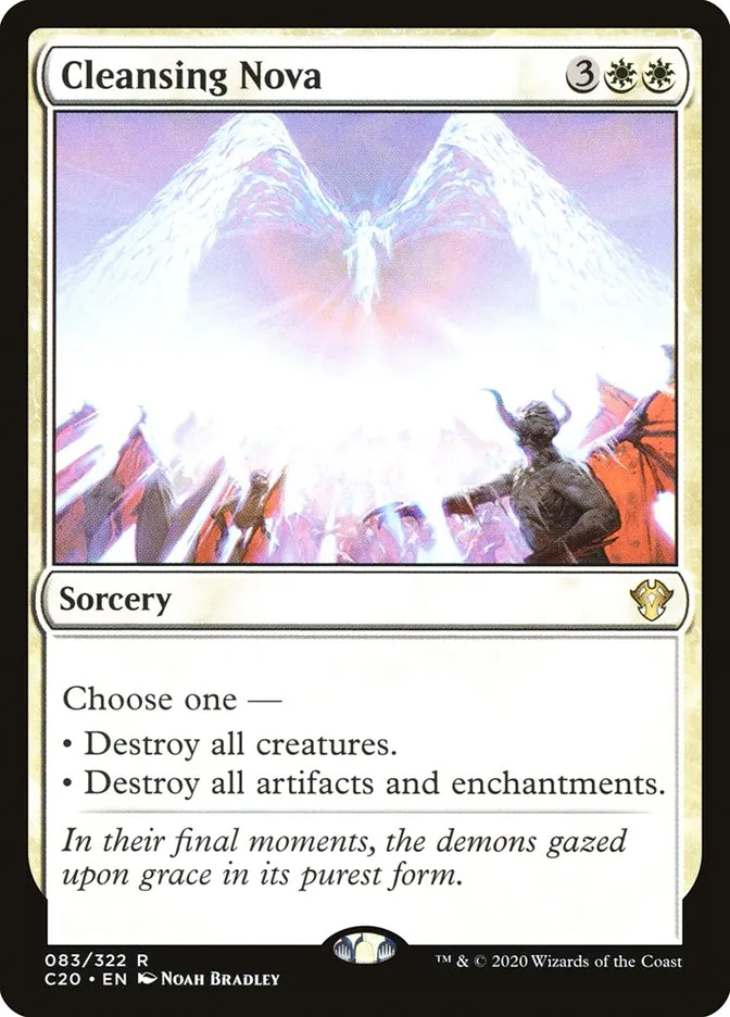 2020 Commander 2020 Cleansing Nova rare #83 unlisted card image