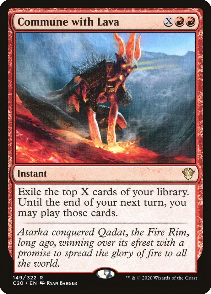 2020 Commander 2020 Commune with Lava rare #149 unlisted card image