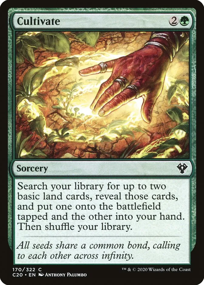 2020 Commander 2020 Cultivate common #170 unlisted card image