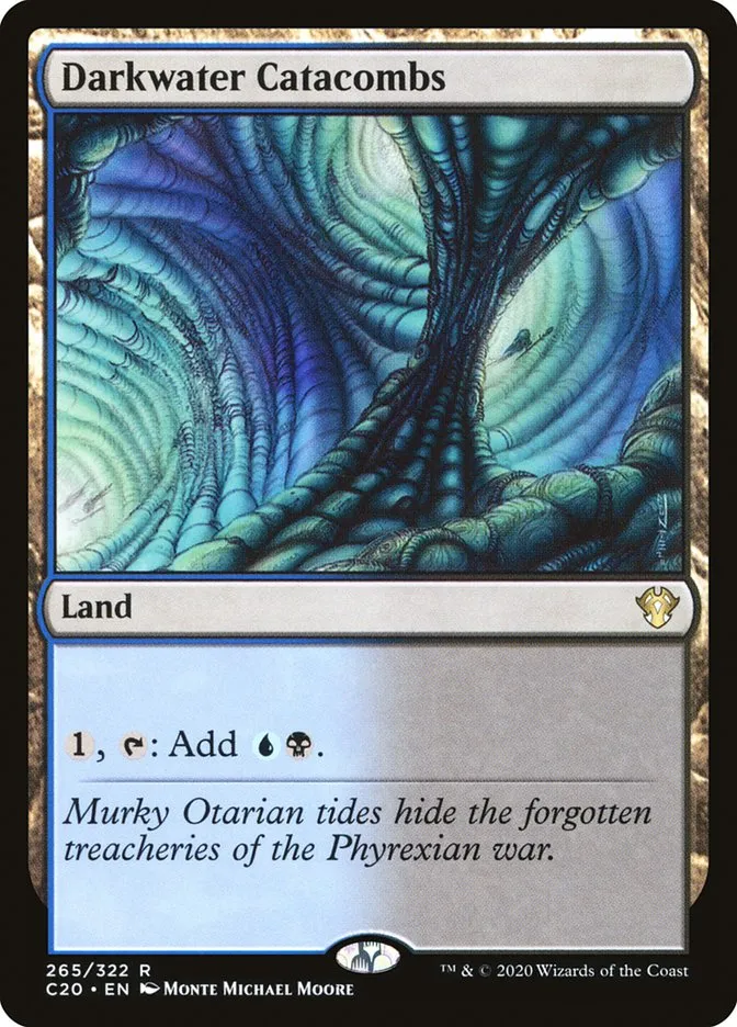 2020 Commander 2020 Darkwater Catacombs rare #265 unlisted card image