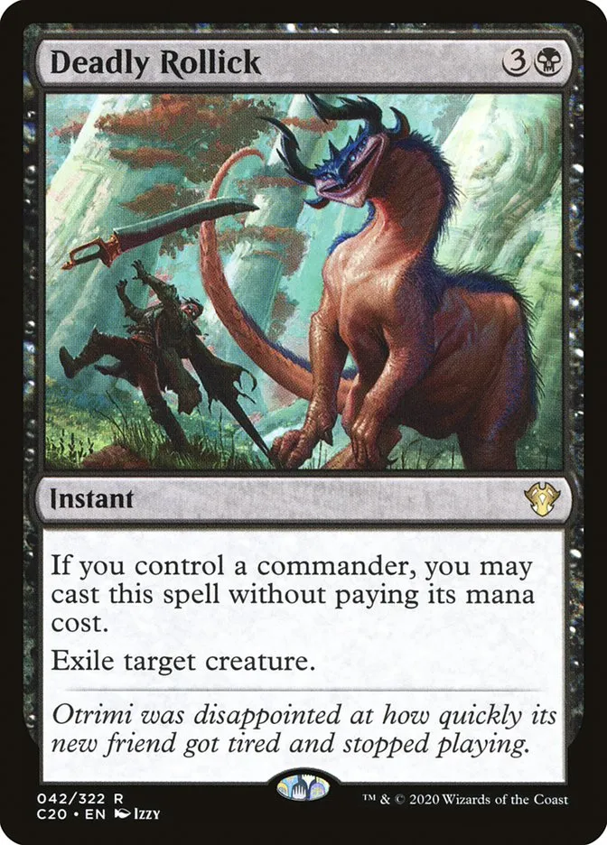 2020 Commander 2020 Deadly Rollick rare #42 unlisted card image