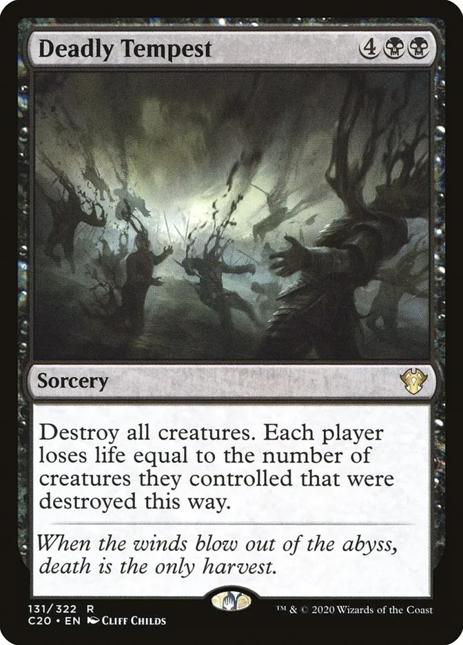 2020 Commander 2020 Deadly Tempest rare #131 unlisted card image