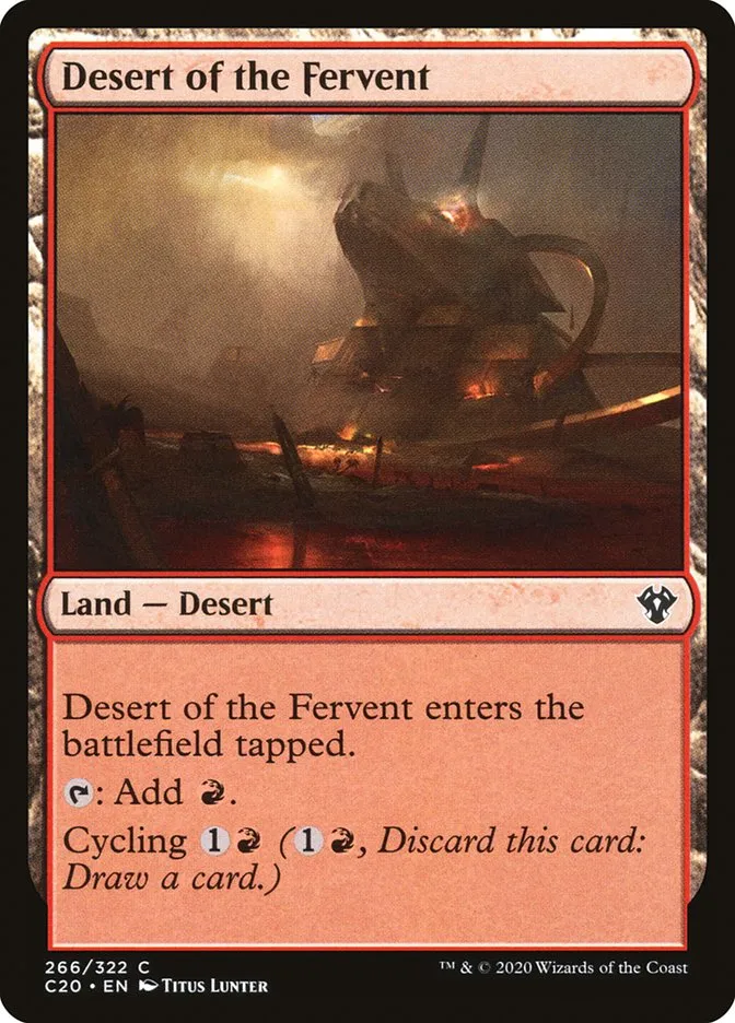 2020 Commander 2020 Desert of the Fervent common #266 unlisted card image