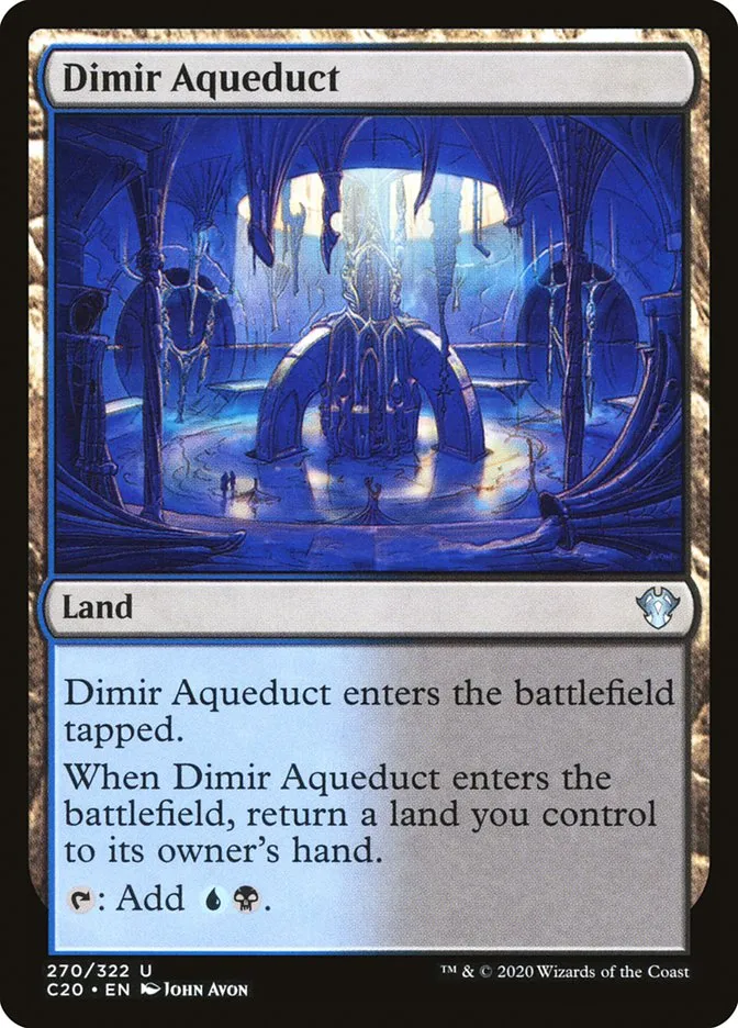 2020 Commander 2020 Dimir Aqueduct uncommon #270 unlisted card image