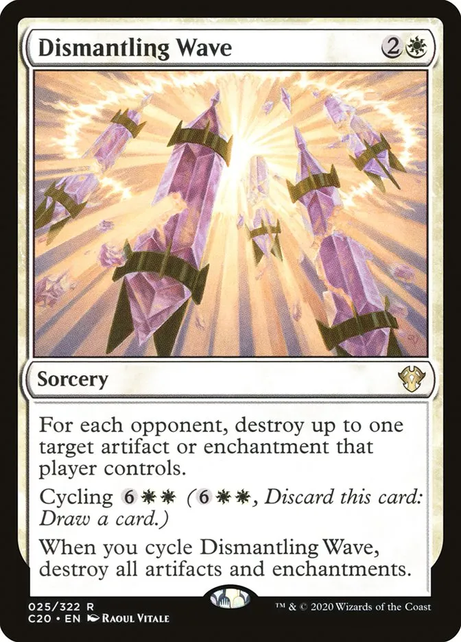 2020 Commander 2020 Dismantling Wave rare #25 unlisted card image