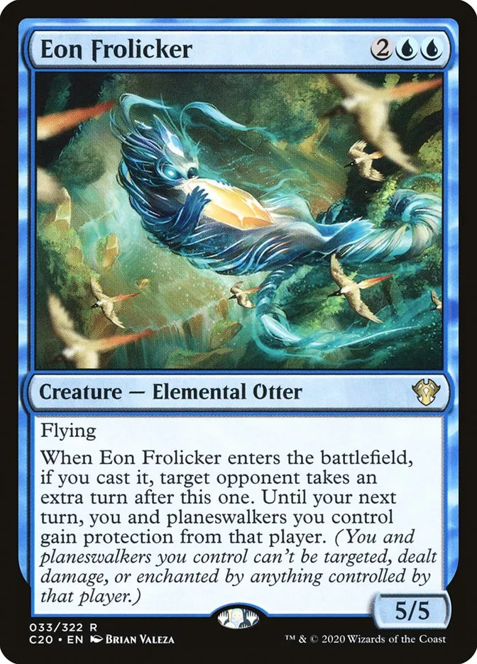 2020 Commander 2020 Eon Frolicker rare #33 unlisted card image