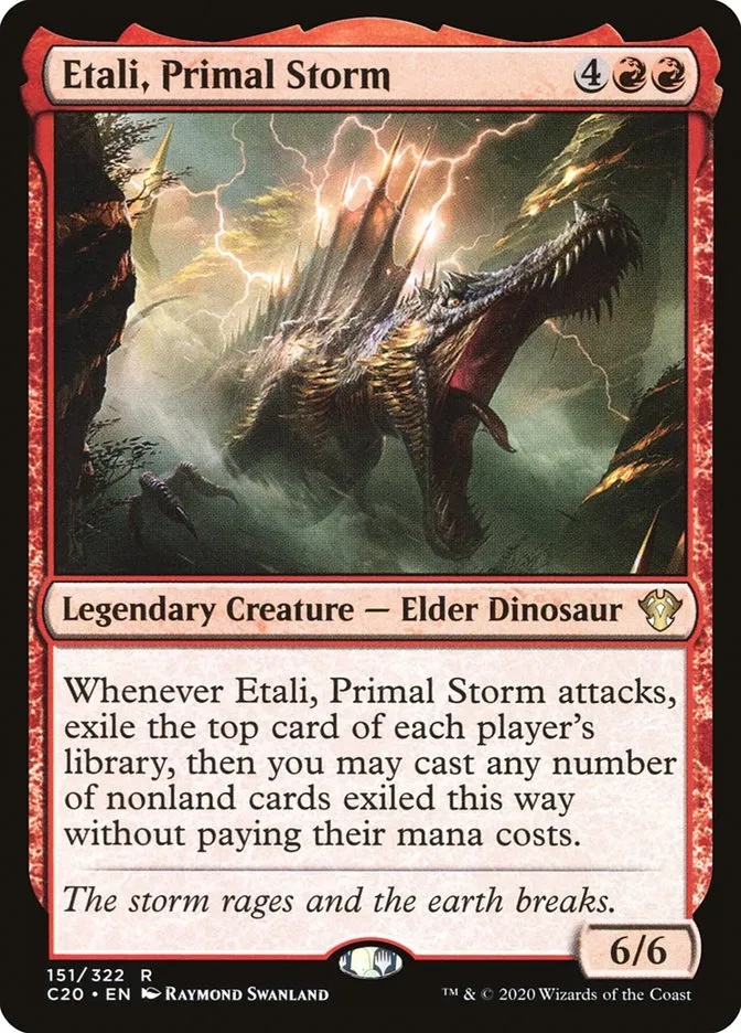 2020 Commander 2020 Etali, Primal Storm rare #151 unlisted card image