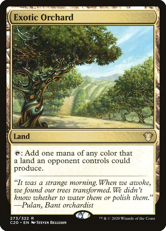 2020 Commander 2020 Exotic Orchard rare #273 unlisted card image